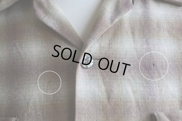 画像10: 1950s PENDLETON ウールシャツ　 オンブレーチェック　 表記M 