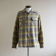 画像1: 1950s PENDLETON ウールシャツ　<br>YEL×GRY　<br>表記M<br> (1)