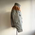 画像2: 1970s Woolrich レザーヨークダウンジャケット　<br>表記L<br> (2)