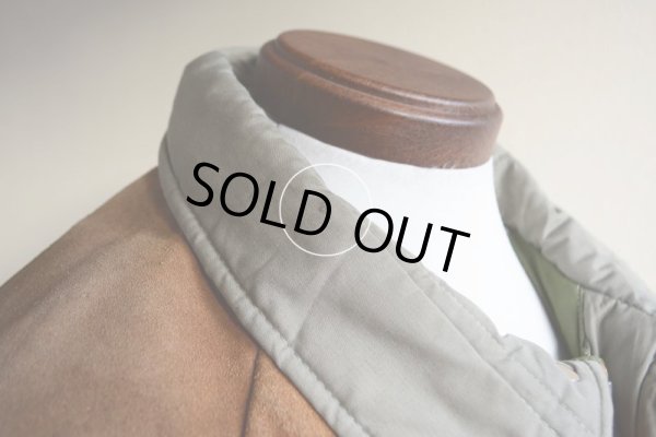 画像18: 1970s Woolrich レザーヨークダウンジャケット　 表記L 