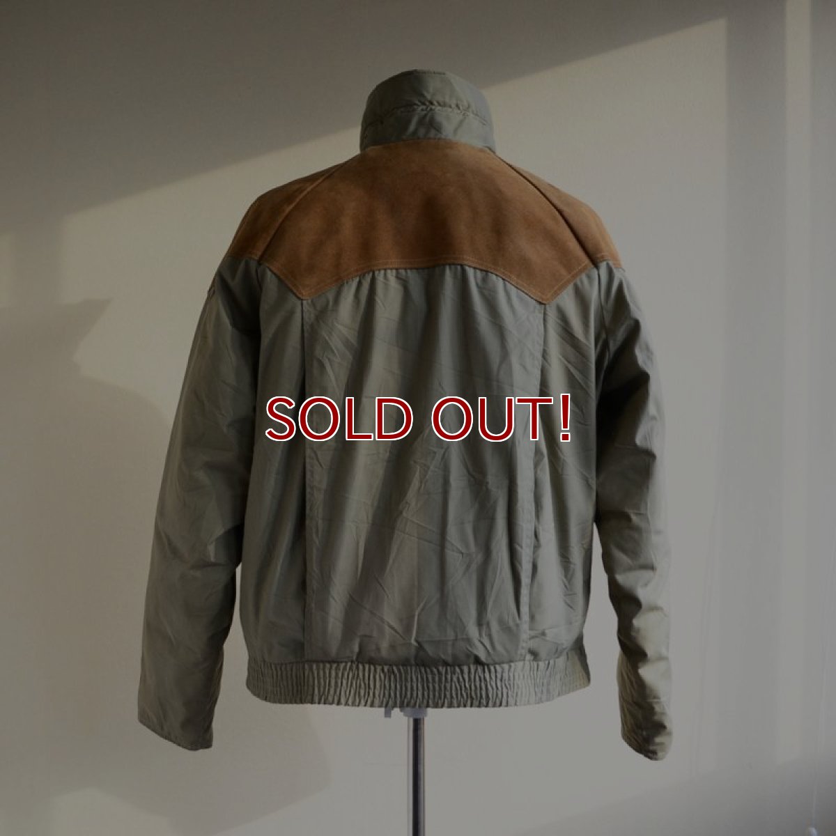 画像3: 1970s Woolrich レザーヨークダウンジャケット　 表記L  (3)