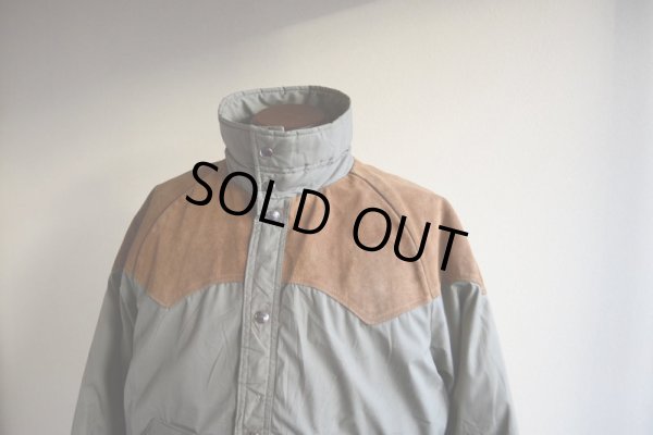 画像7: 1970s Woolrich レザーヨークダウンジャケット　 表記L 