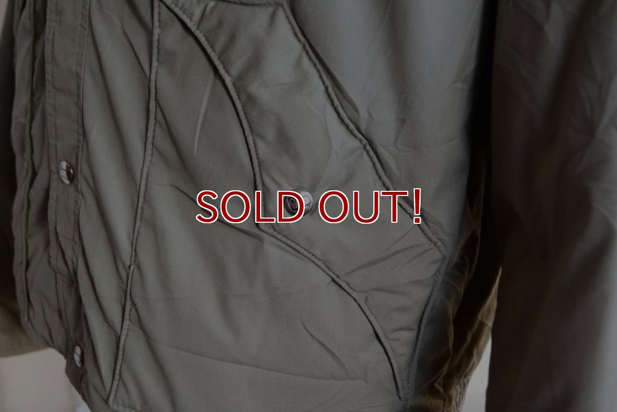 画像11: 1970s Woolrich レザーヨークダウンジャケット　 表記L  (11)