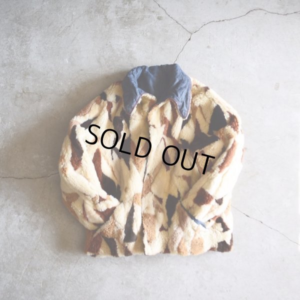 画像19: VINTAGE デニムボアジャケット  ムートンボアライナー  実寸ML