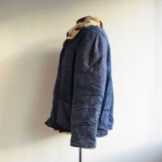 画像5: VINTAGE デニムボアジャケット　 ムートンボアライナー　 実寸ML  (5)