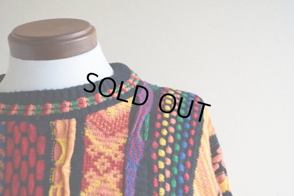 画像8: 1990s 3Dニットセーター  表記L