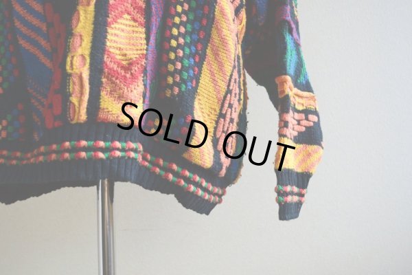 画像10: 1990s 3Dニットセーター  表記L