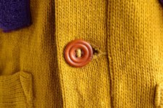 画像16: 1950s ELLERMAN Co. レタードカーディガン　 実寸S  (16)
