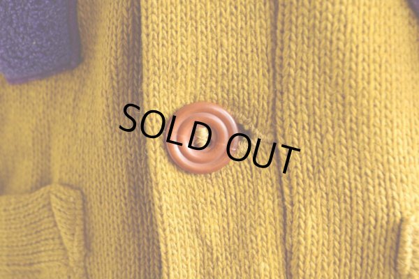 画像16: 1950s ELLERMAN Co. レタードカーディガン  実寸S