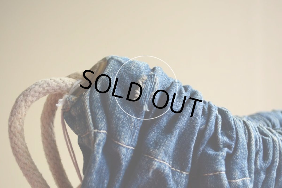 画像10: 1940s US.MILITARY デニムランドリーバッグ  (10)