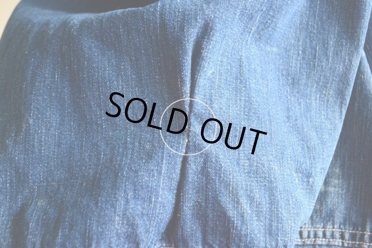 画像9: 1940s US.MILITARY デニムランドリーバッグ  (9)