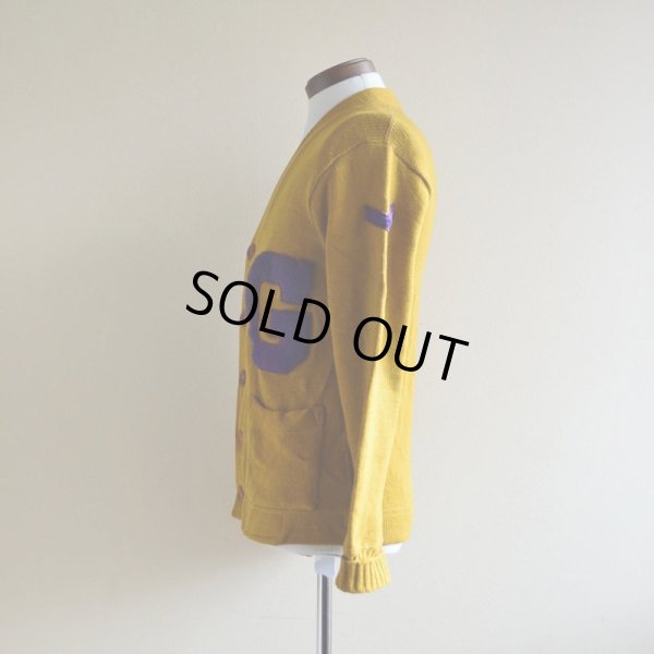 画像4: 1950s ELLERMAN Co. レタードカーディガン  実寸S