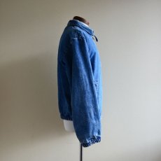 画像2: 1980s L.L.Bean チンスト付きデニムジャケット　 実寸M  (2)