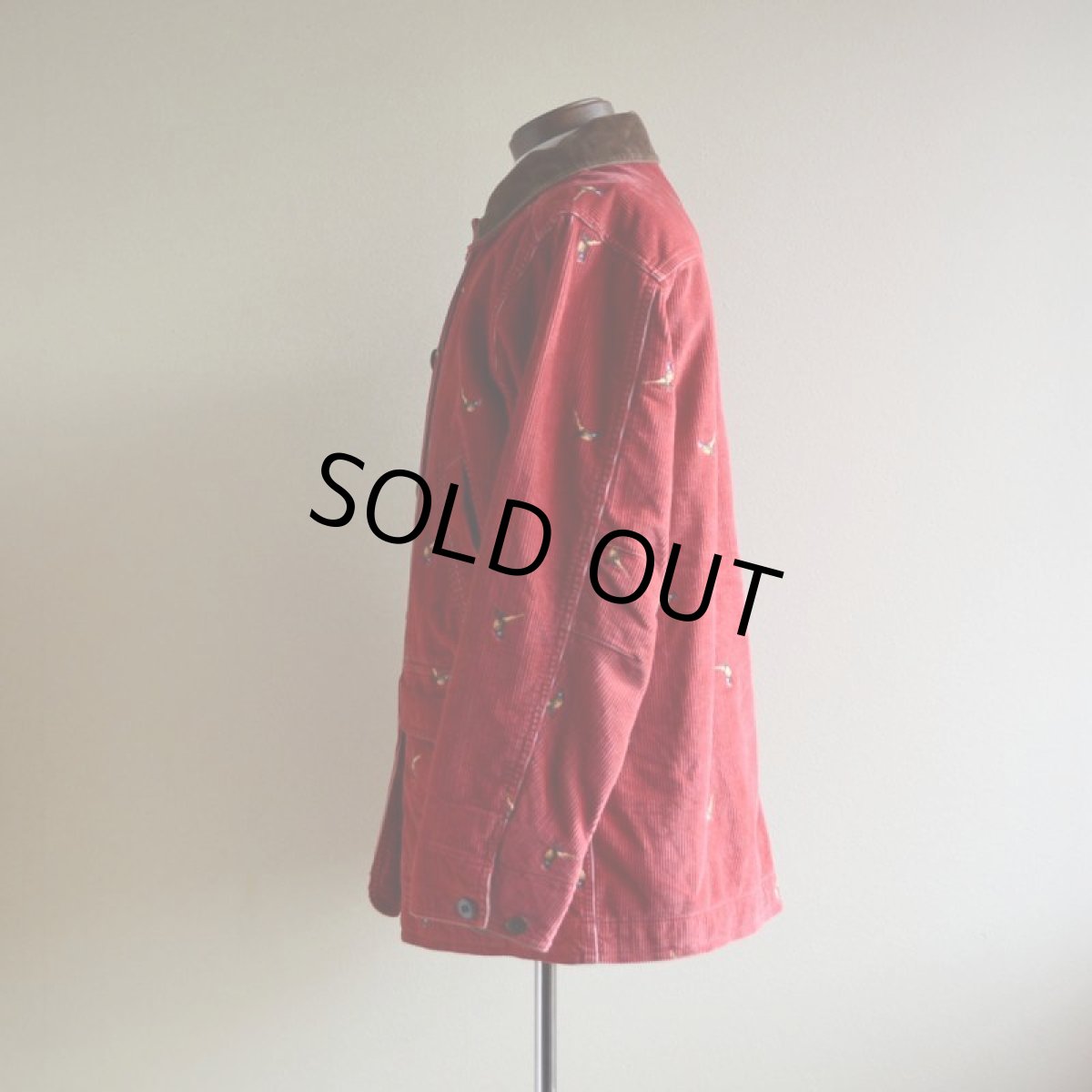 画像4: 2000s L.L.Bean 鳥刺繍コーデュロイハンティングジャケット　 表記WOMEN'S M  (4)