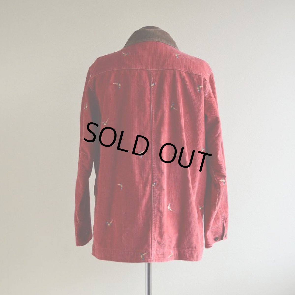 画像3: 2000s L.L.Bean 鳥刺繍コーデュロイハンティングジャケット　 表記WOMEN'S M  (3)