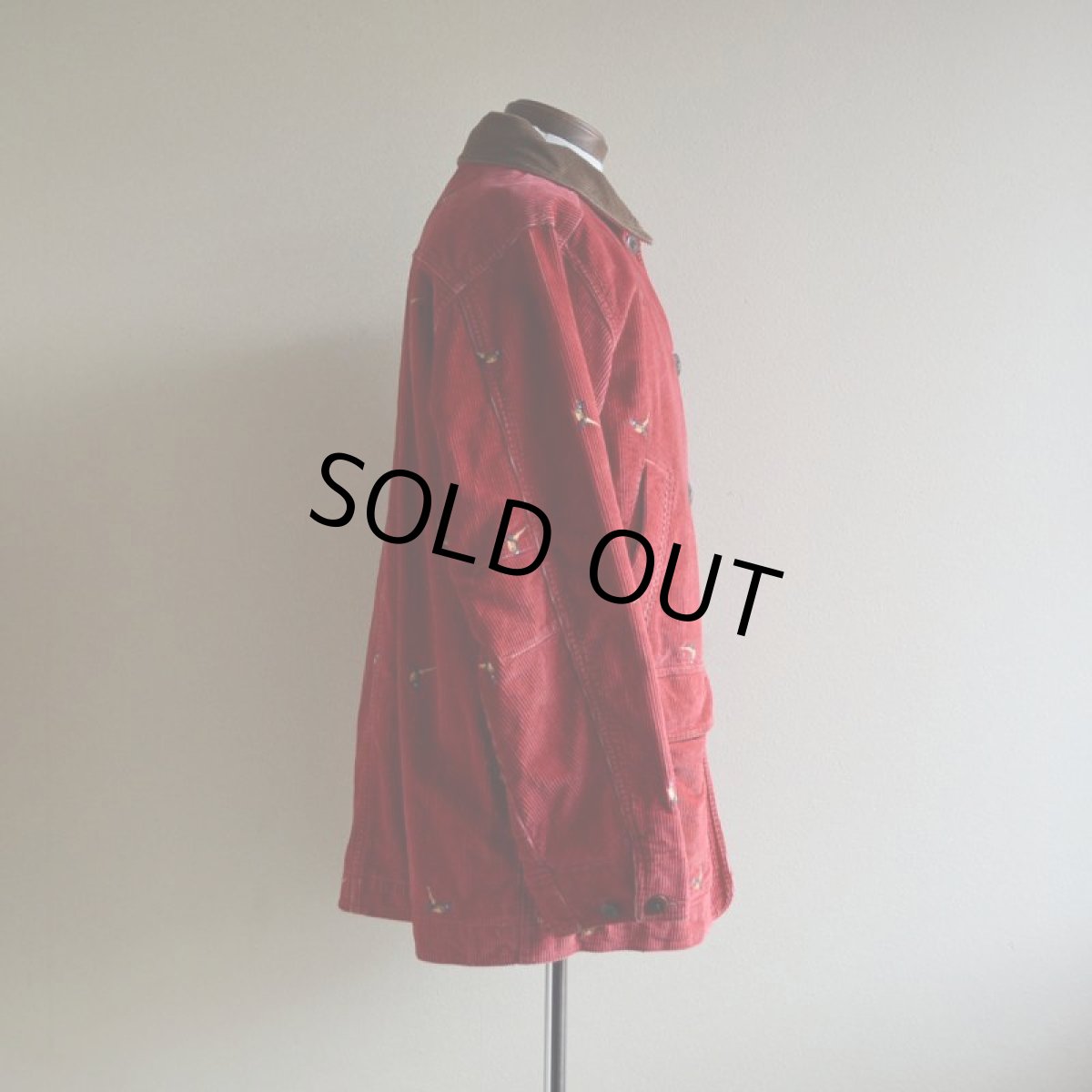 画像2: 2000s L.L.Bean 鳥刺繍コーデュロイハンティングジャケット　 表記WOMEN'S M  (2)