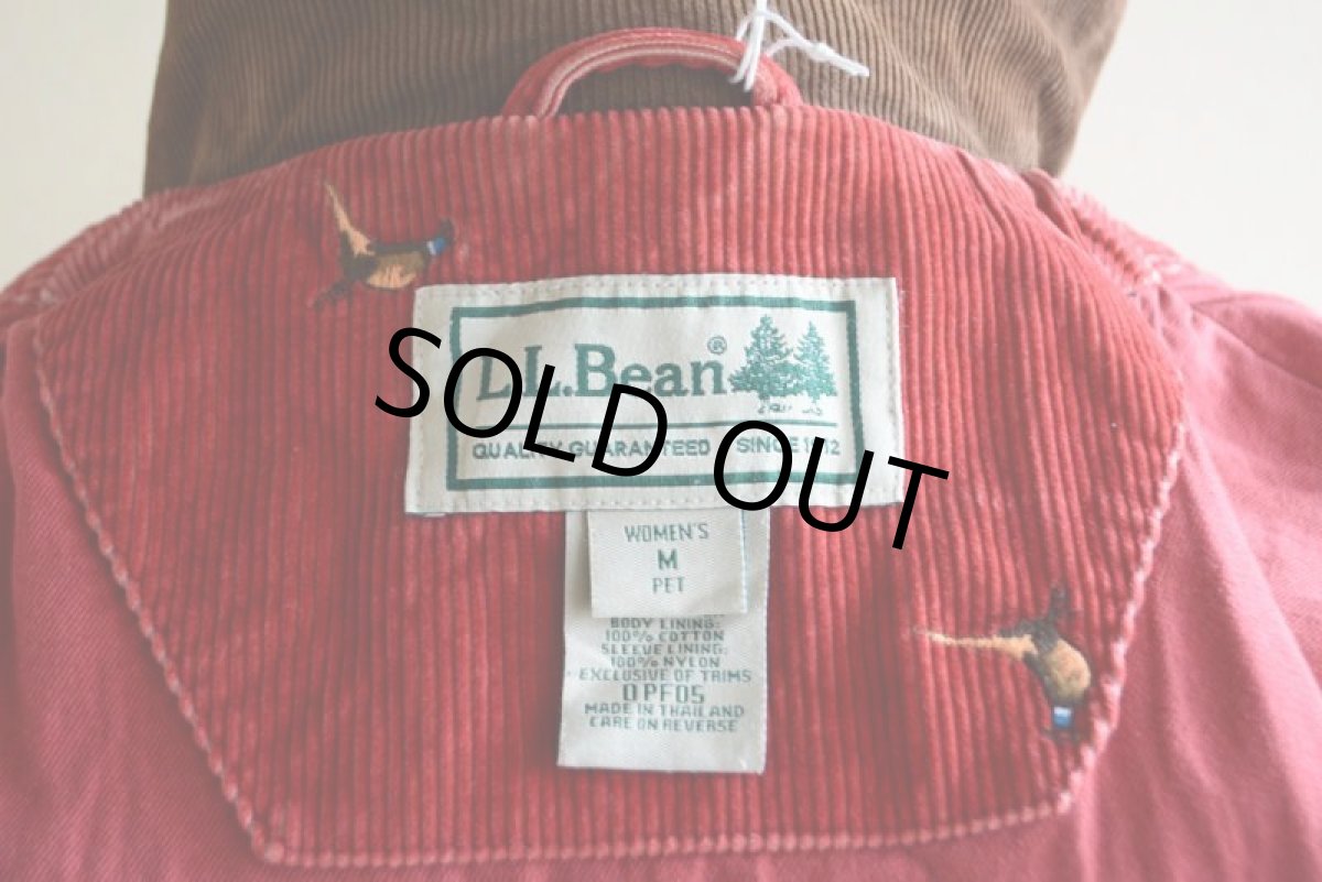 画像6: 2000s L.L.Bean 鳥刺繍コーデュロイハンティングジャケット　 表記WOMEN'S M  (6)
