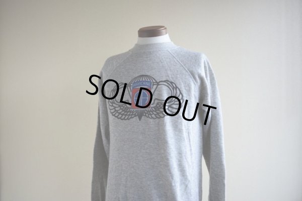 画像5: 1980s AIRBORNE プリントスウェット  表記M