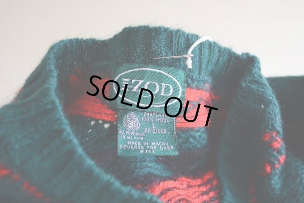 画像9: 1980s IZOD ノルディックセーター  表記L