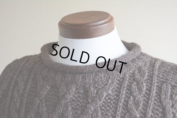 画像7: Doogan DONEGAL ロールネック フィッシャーマンセーター  MADE IN IRELAND  表記L