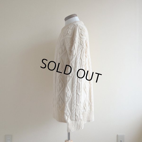 画像4: HUDSON'S MEN'S STORE フィッシャーマンセーター  MADE IN IRELAND  実寸L