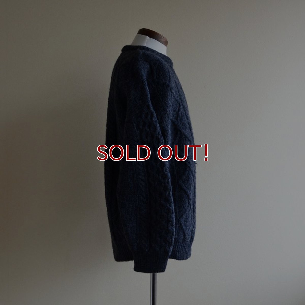 画像2: ARAN CRAFTS フィッシャーマンセーター　 MADE IN IRELAND　 表記XXL(実寸L)  (2)