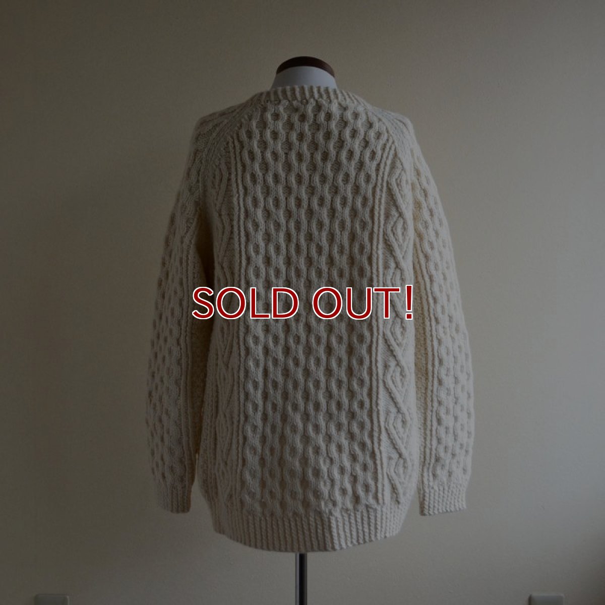 画像3: K.A.M. KNITWEAR フィッシャーマンセーター　 MADE IN IRELAND　 表記44  (3)