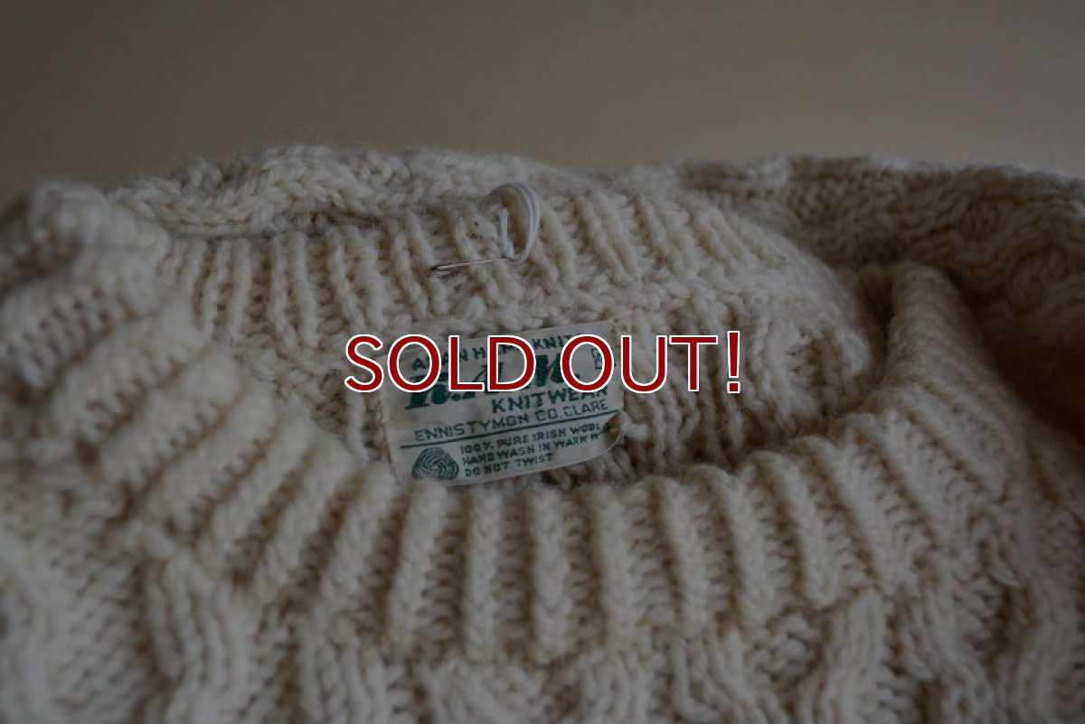 画像5: K.A.M. KNITWEAR フィッシャーマンセーター　 MADE IN IRELAND　 表記44  (5)