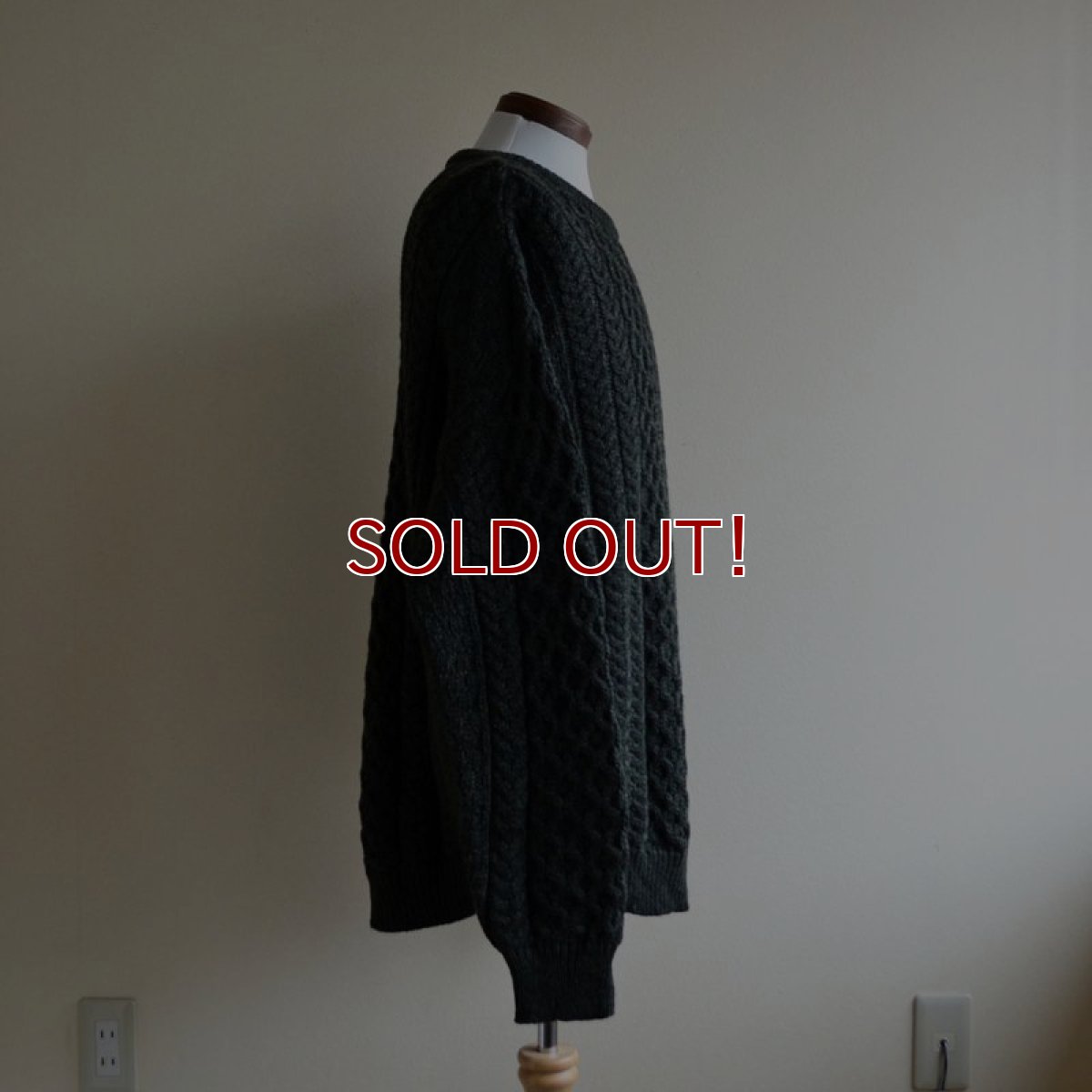 画像2: ARAN CRAFTS フィッシャーマンセーター　 MADE IN IRELAND　 表記XXL  (2)