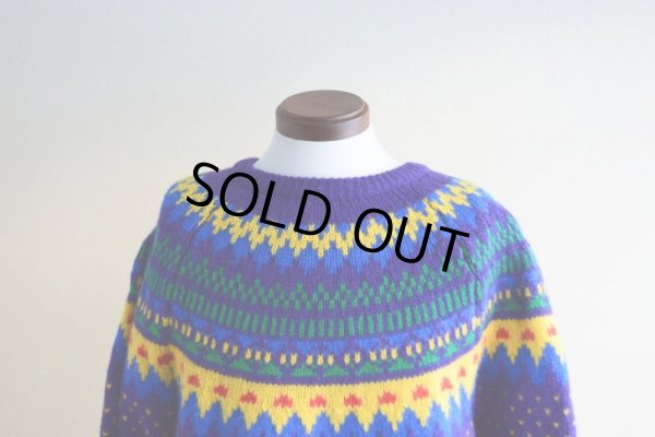 画像5: Callagher ノルディックセーター  表記L