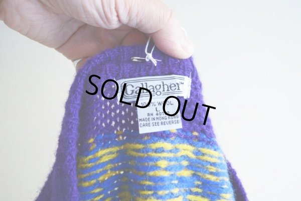 画像9: Callagher ノルディックセーター  表記L