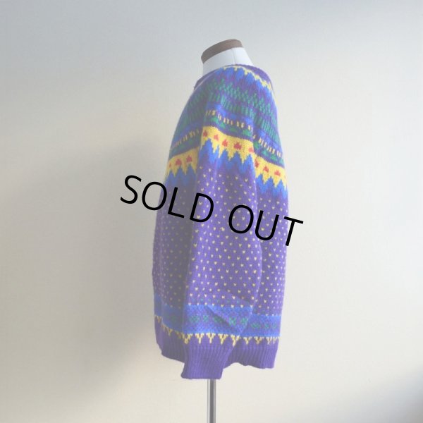 画像4: Callagher ノルディックセーター  表記L