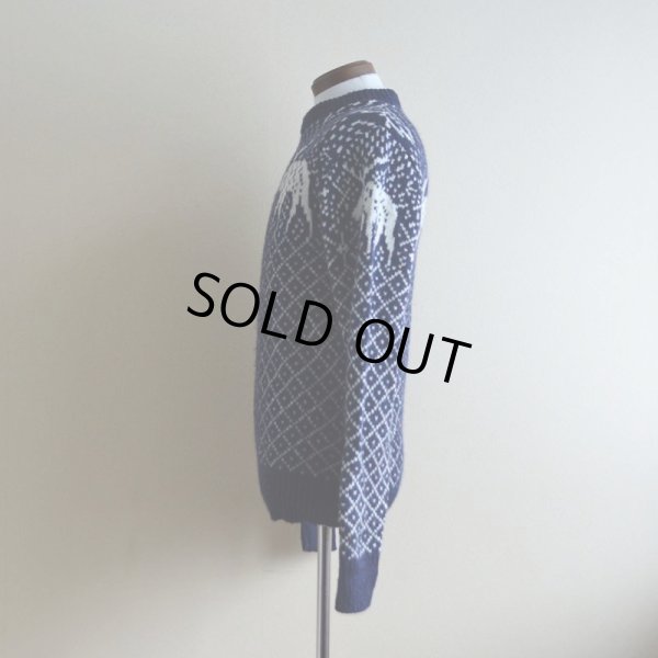 画像4: BOATHOUSE ROW トナカイ柄ウールセーター　 表記S 