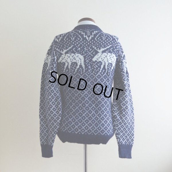 画像3: BOATHOUSE ROW トナカイ柄ウールセーター　 表記S 