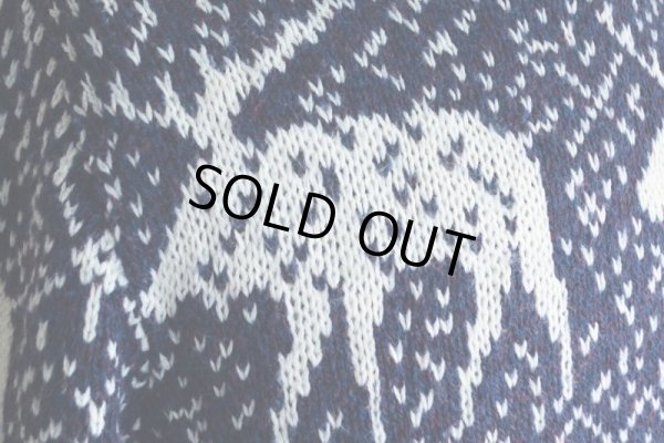 画像10: BOATHOUSE ROW トナカイ柄ウールセーター　 表記S 