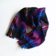 画像1: OLD モヘアストール　<br>MADE IN SCOTLAND　<br>size178cm×47cm<br> (1)