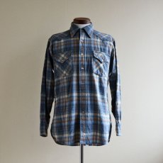 画像1: 1970s PENDLETON ウールウエスタンシャツ　 表記M  (1)