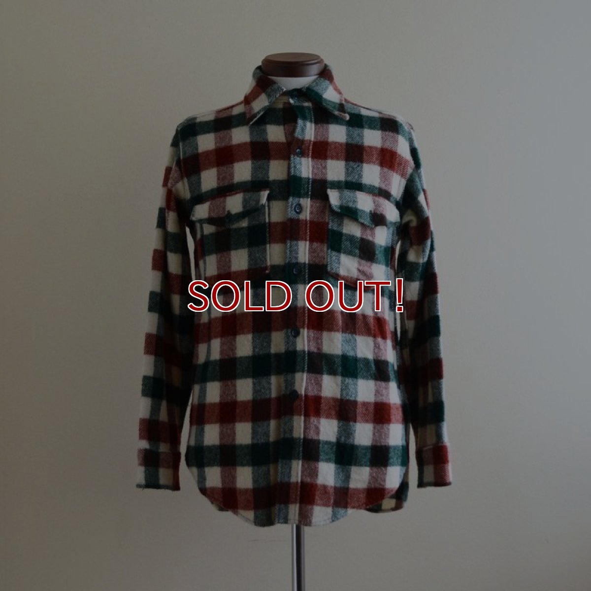 画像1: 1970s Woolrich ウールシャツ　 表記M  (1)
