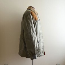 画像2: 1960s BAUER DOWN リバーシブルガンナーズコート　 "Expedition Cloth"　 実寸L  (2)