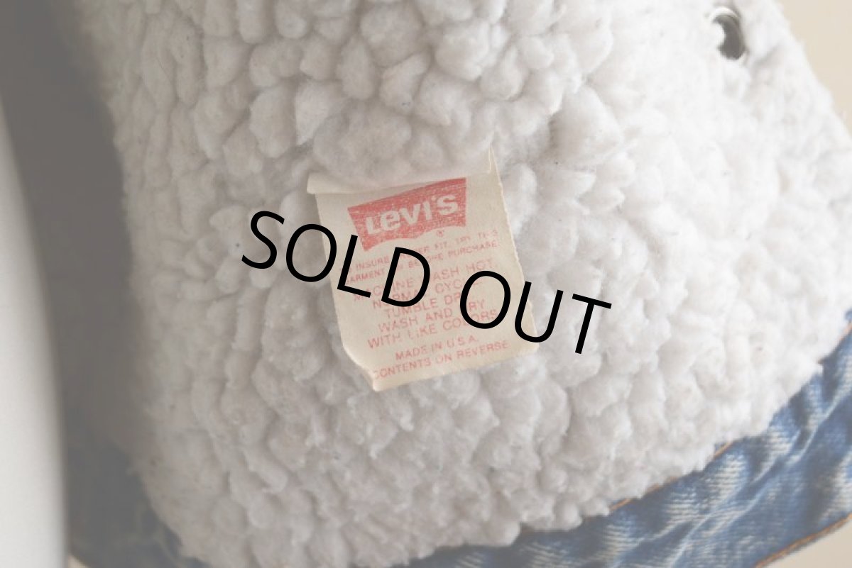 画像13: 1980s Levi's 57528デニムボアジャケット　 表記XL  (13)