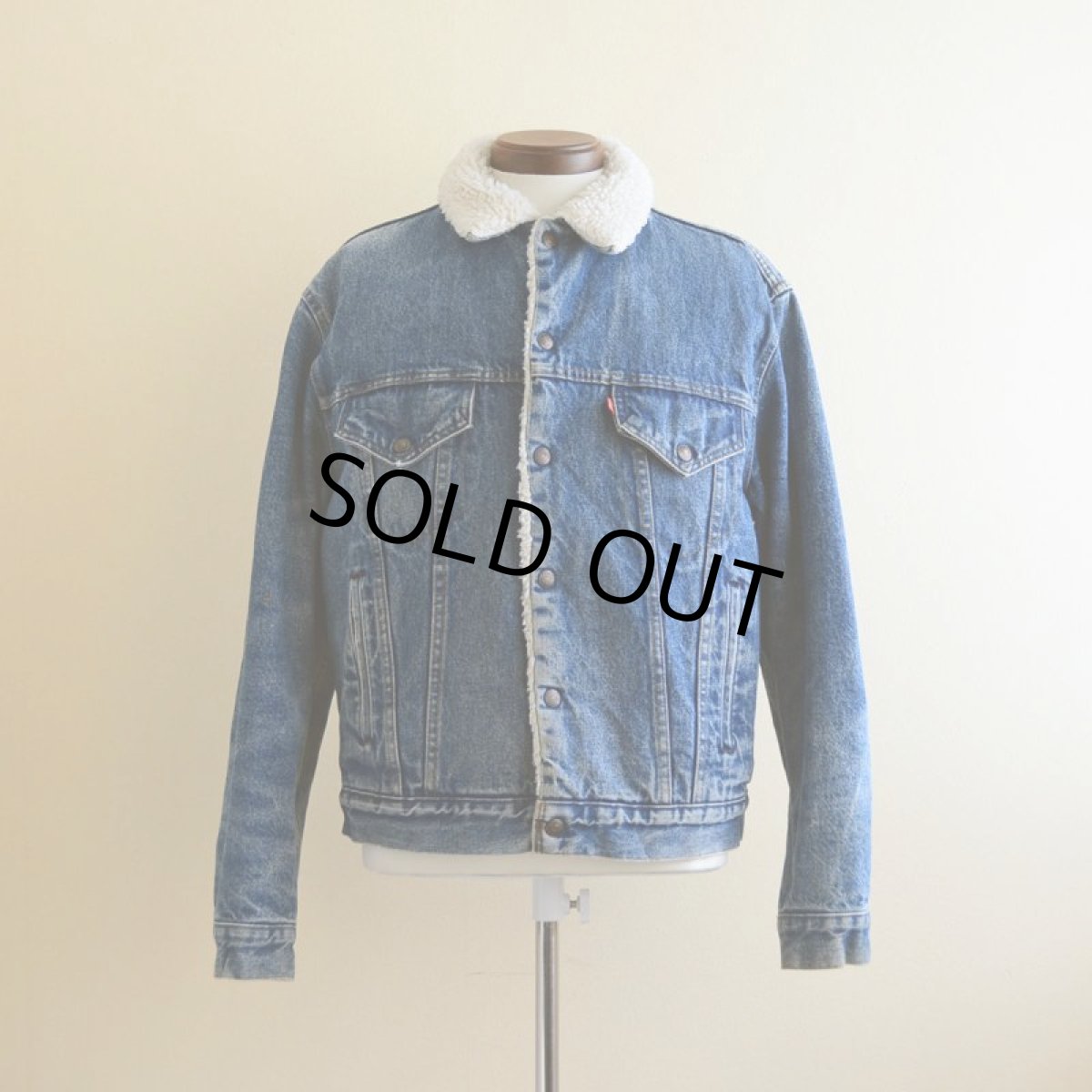 画像1: 1980s Levi's 70608デニムボアジャケット　 表記42R  (1)