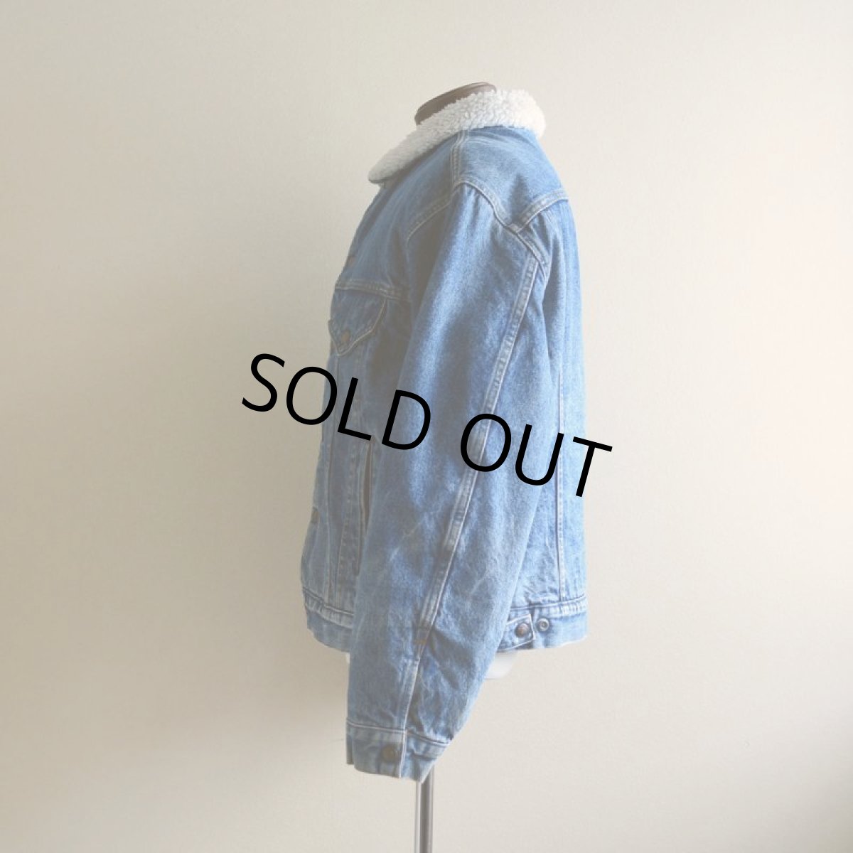 画像4: 1980s Levi's 70608デニムボアジャケット　 表記42R  (4)