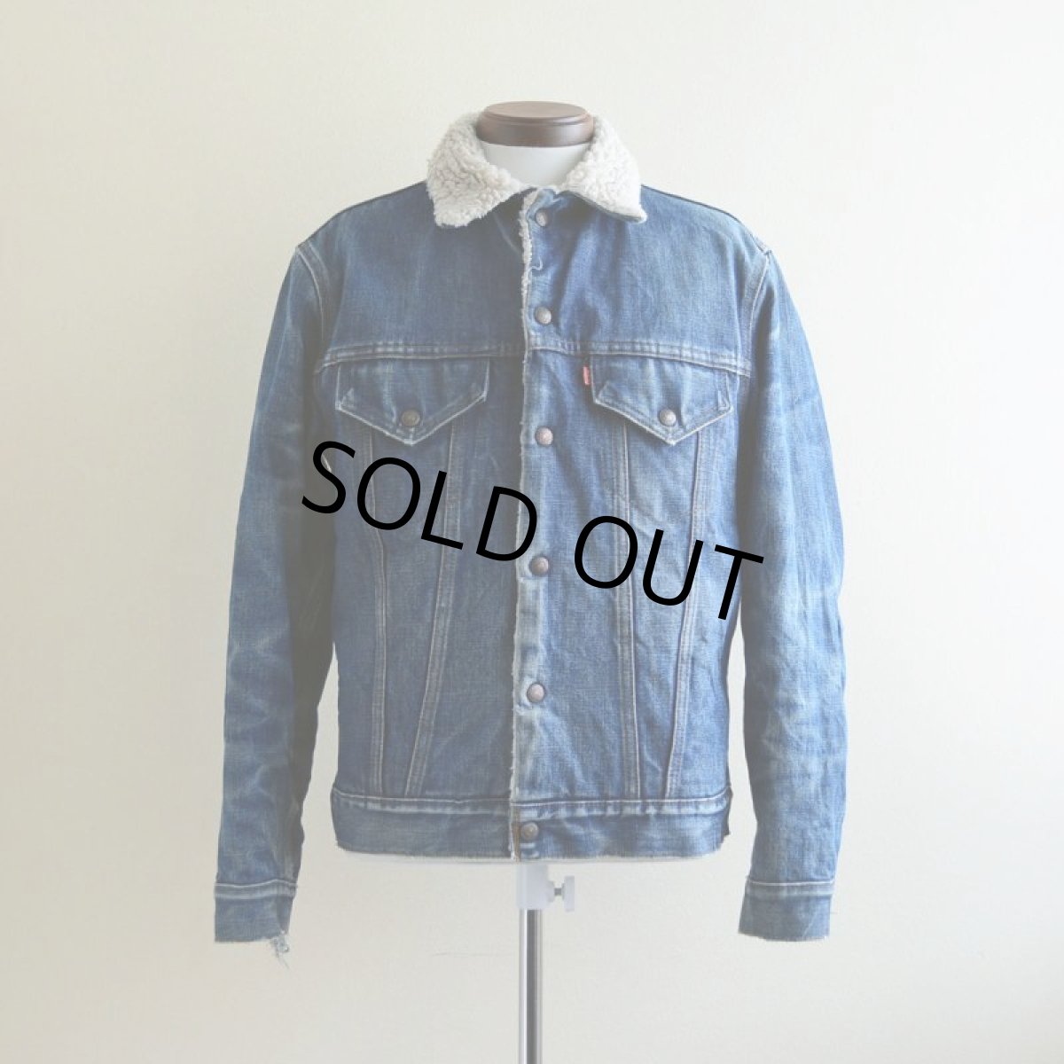 画像1: 1970s Levi's 70605デニムボアジャケット　 表記38  (1)