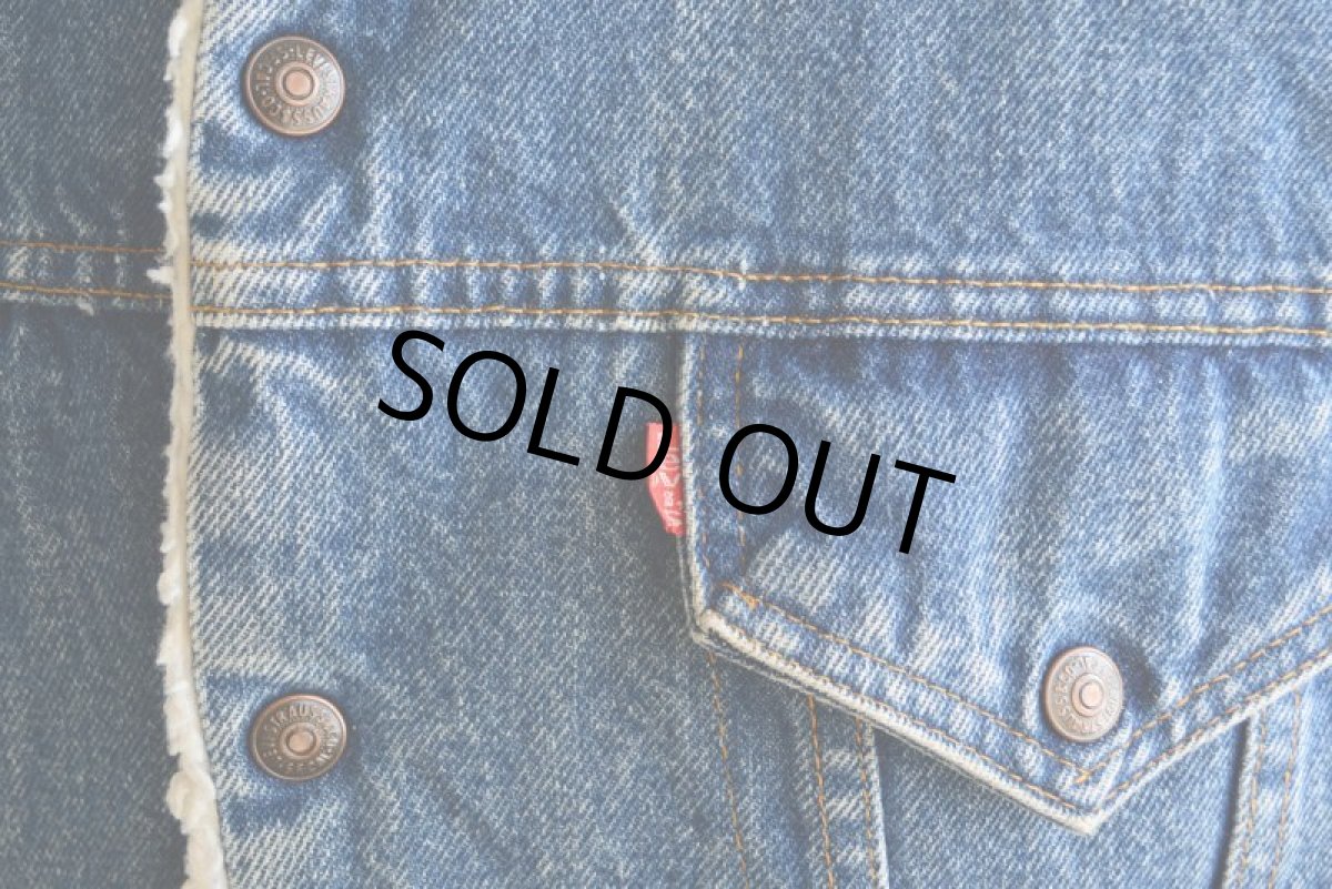 画像9: 1980s Levi's 70608デニムボアジャケット　 表記42R  (9)