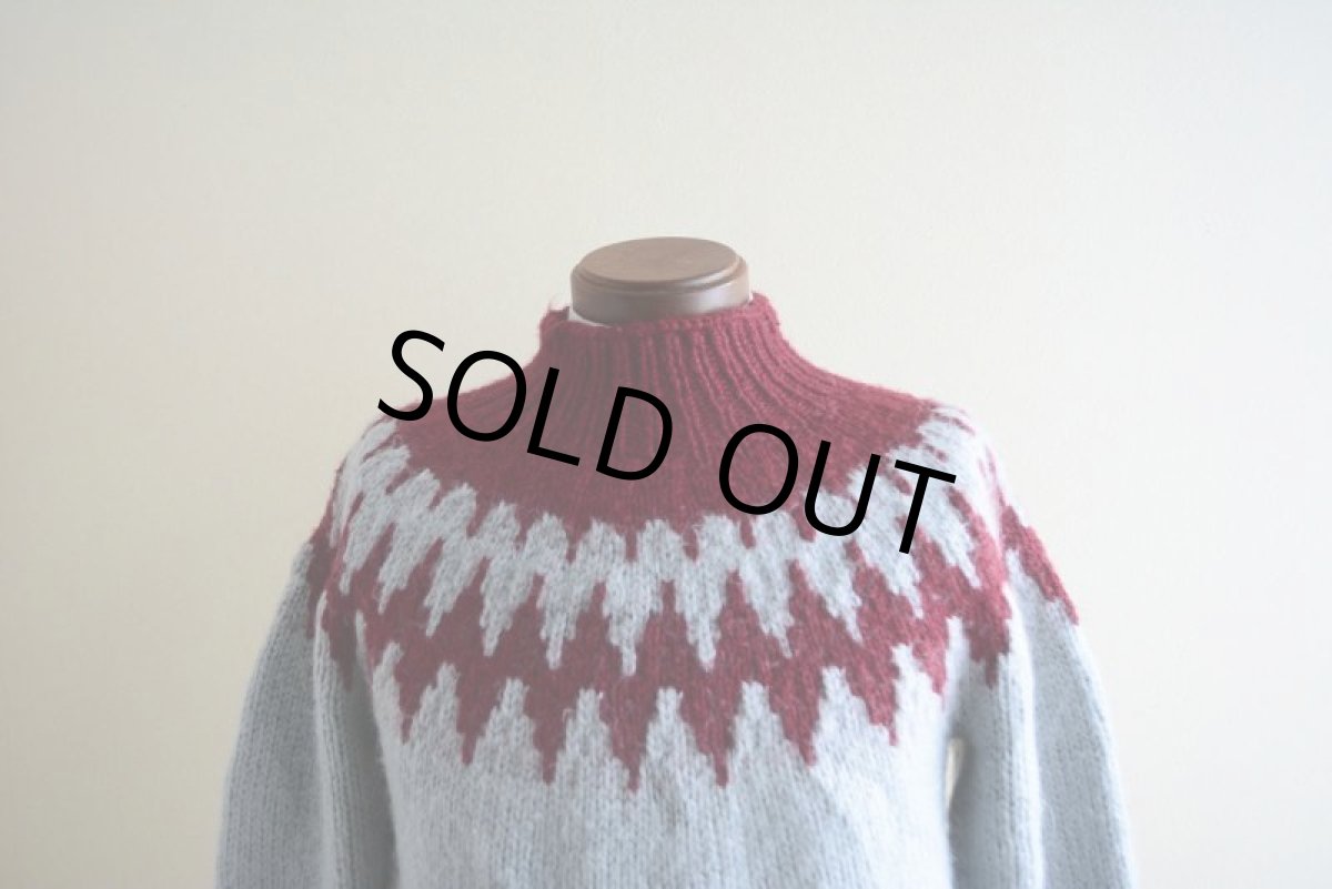 画像5: ノルディックセーター　 実寸M  (5)