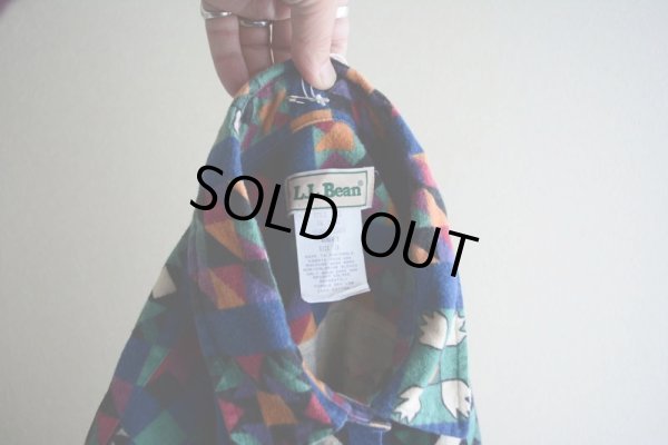 画像5: 1990s L.L.Bean 総柄プリントネルシャツ　 表記 WOMEN'S 18 