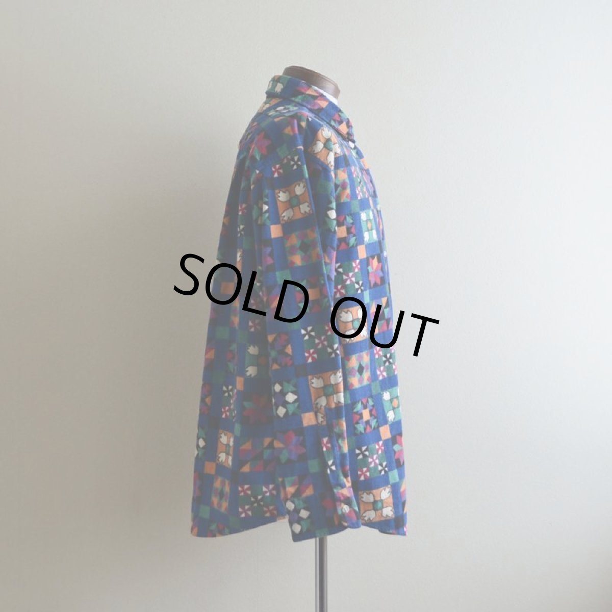 画像2: 1990s L.L.Bean 総柄プリントネルシャツ　 表記 WOMEN'S 18  (2)