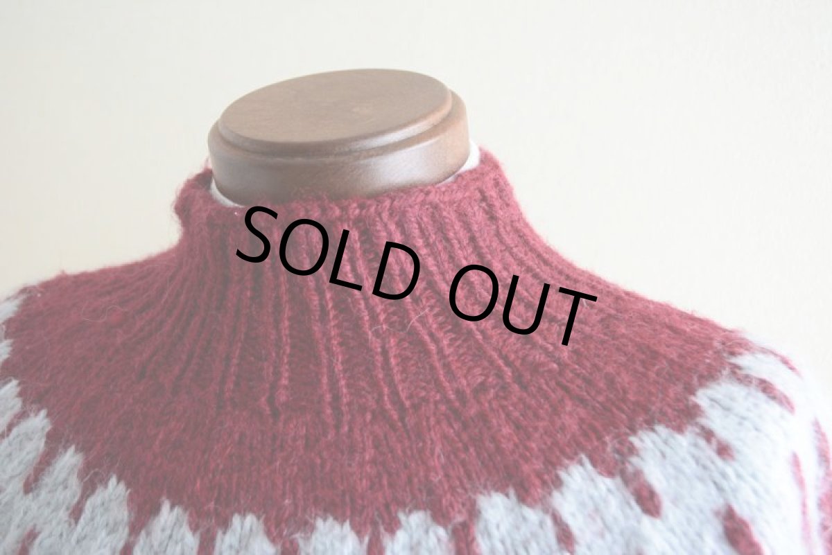 画像6: ノルディックセーター　 実寸M  (6)