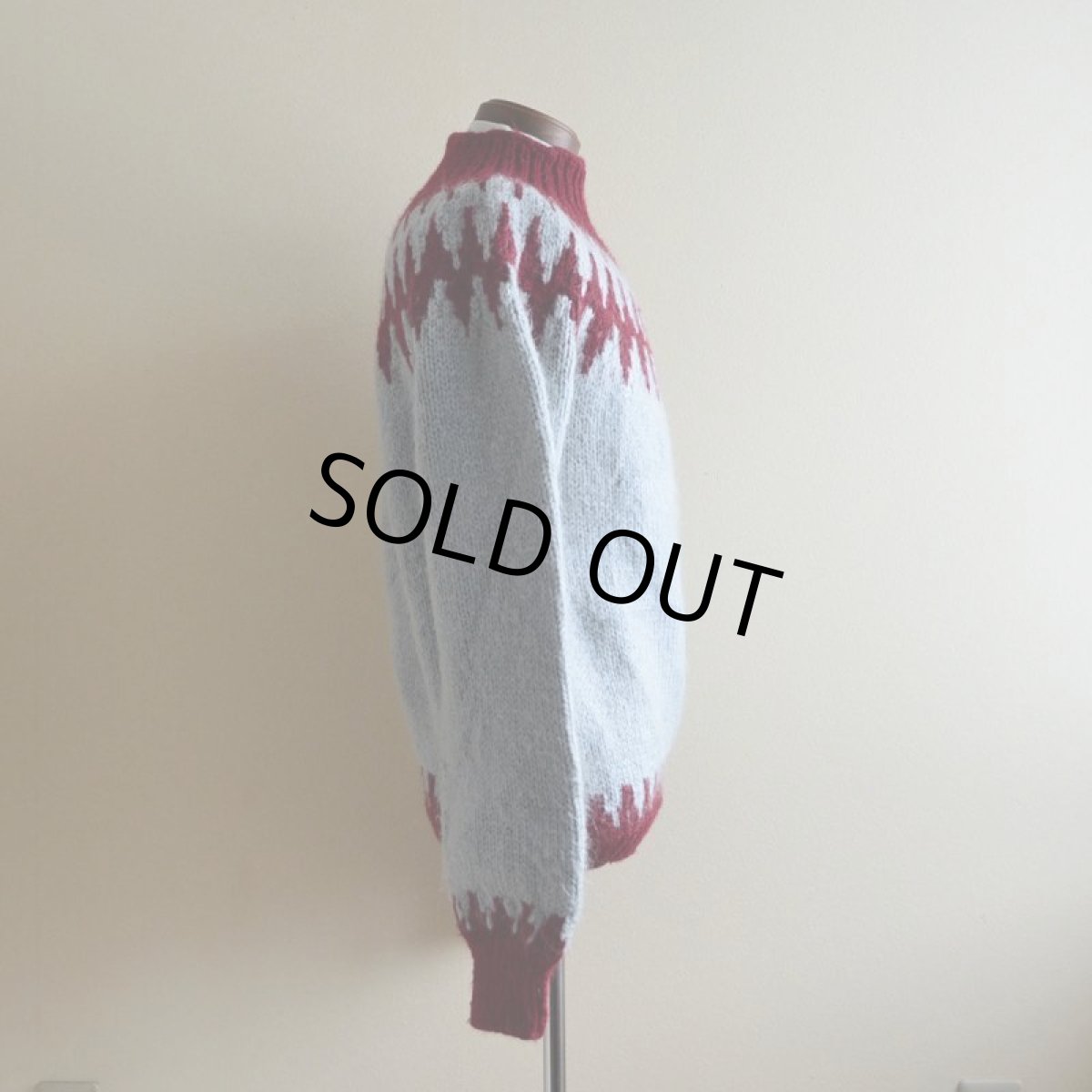 画像2: ノルディックセーター　 実寸M  (2)