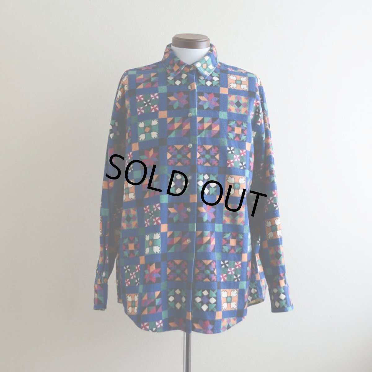 画像1: 1990s L.L.Bean 総柄プリントネルシャツ　 表記 WOMEN'S 18  (1)